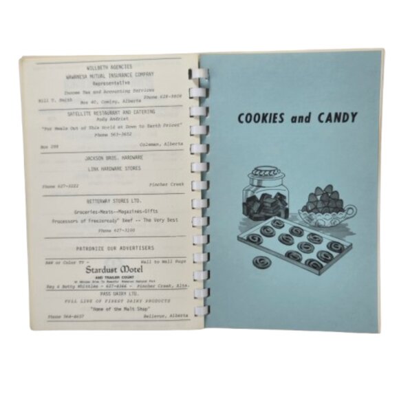 Vintage 1970s Cookbook Foothills United Church Women Cowley Alberta Sharing Best - Picture 14 of 16